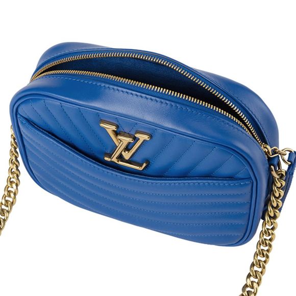 Louis Vuitton New Wave Shoulder Bag Blue Smooth Calf Leather - Picture 4 of 8